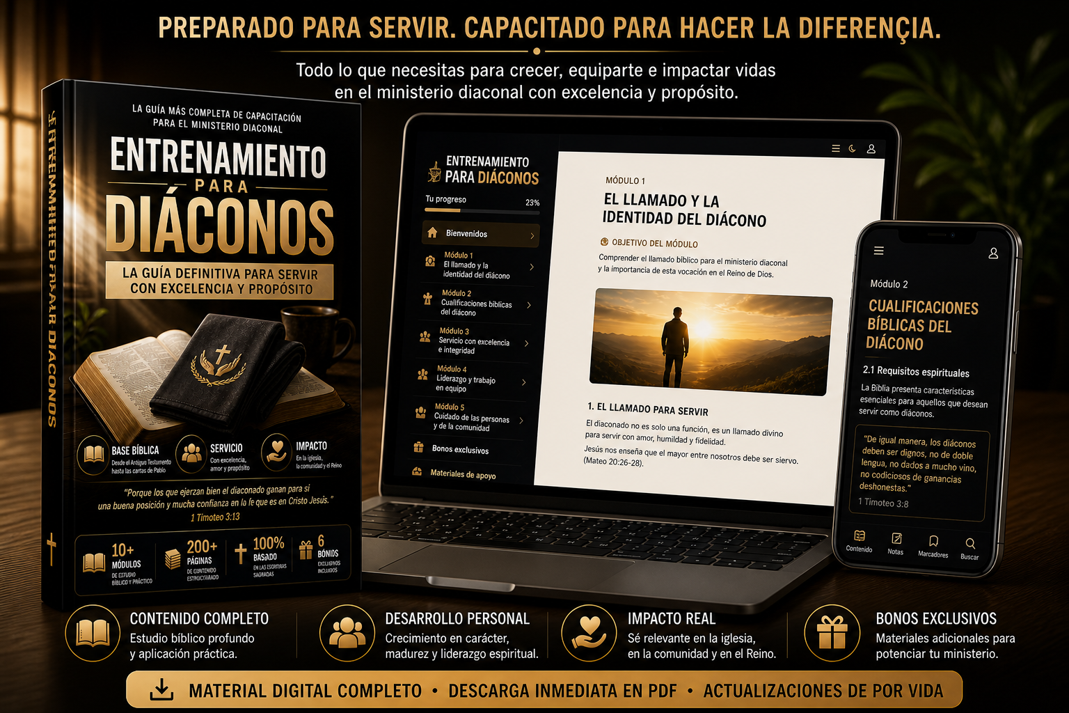 Capa do Guia de Treinamento para Diáconos